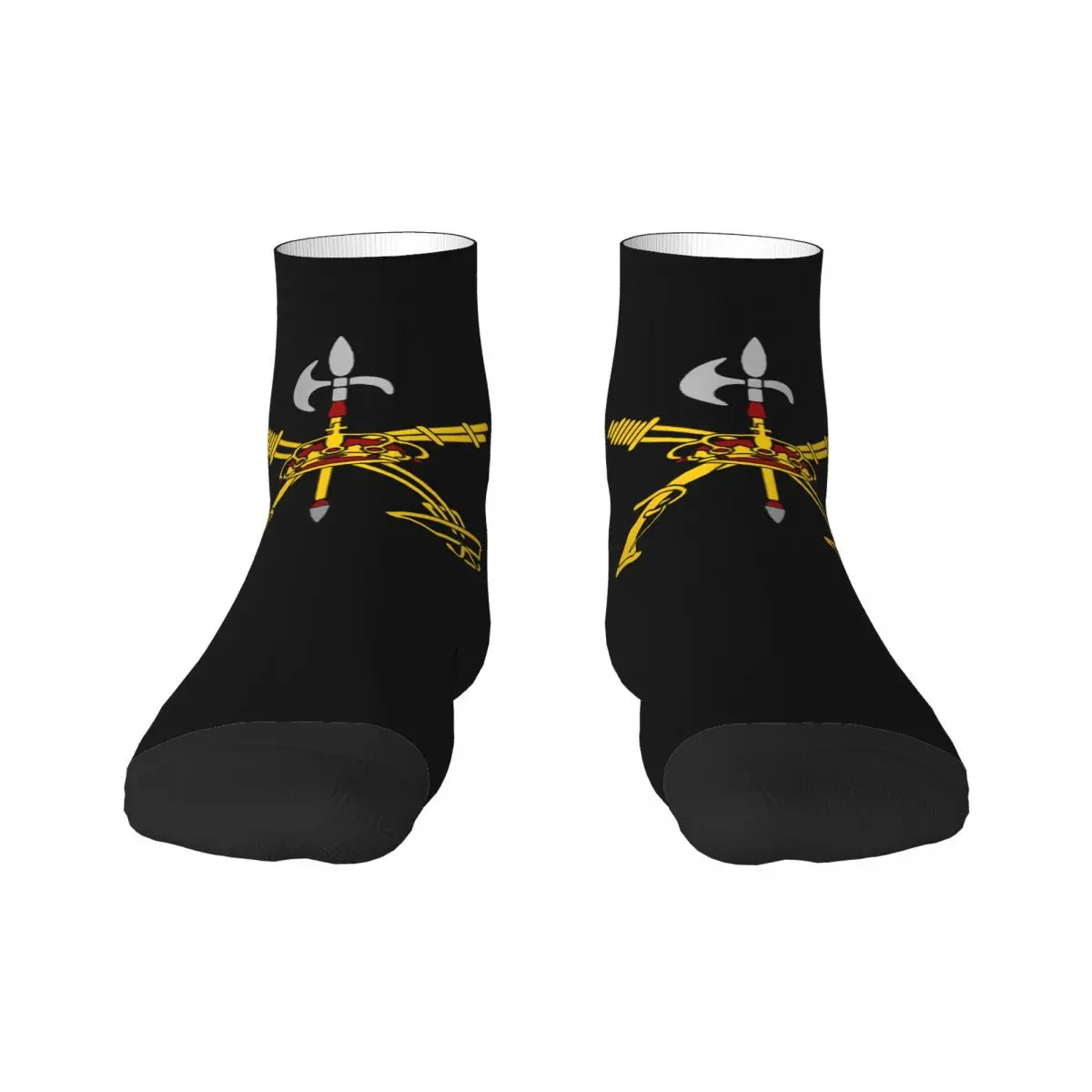 

Забавные мужские носки испанский легион, теплые Дышащие носки унисекс с 3D-принтом, испанские армейские военные короткие носки