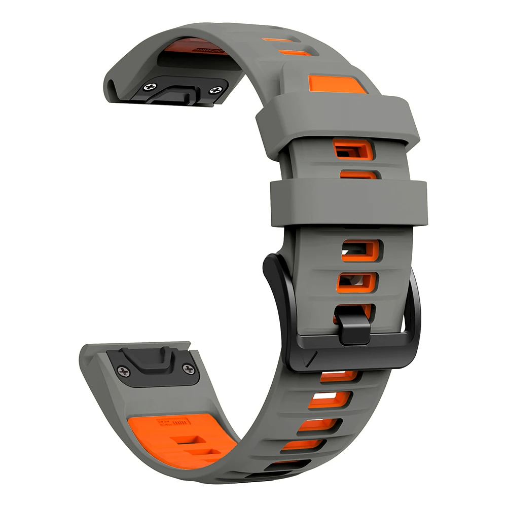 Silicone QuickFit Release Watch Band - Soft Strap Bracelet, 22mm and 26mm