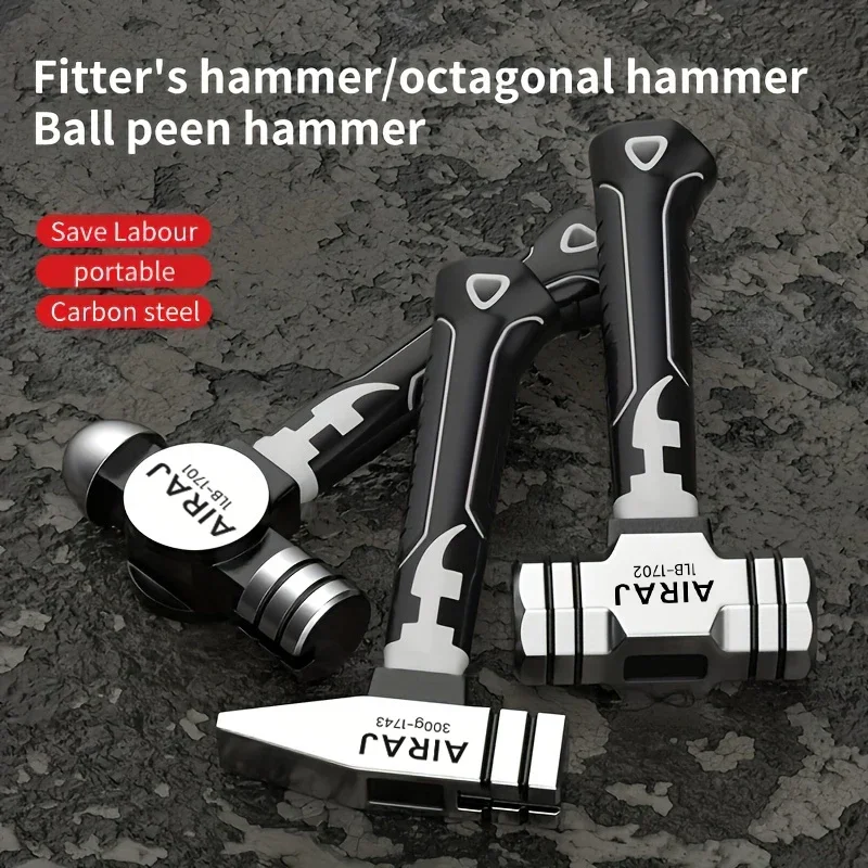 AIRAJ Small Hammer Mini Claw Hammer Head Fitter Octagonal Multifunctional Integrated Nail Nail mini hammer claw hammer mini claw hammer