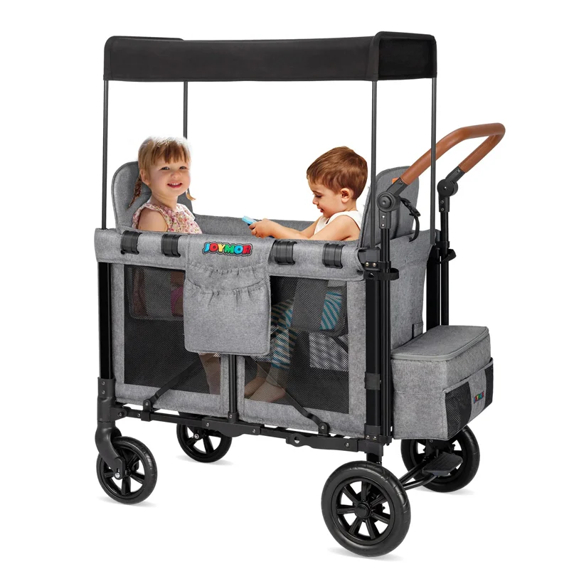 

2023 Baby Stroller 2 Seats Stroller Kids Baby Travel Camping Folding Wagon Stroller With Canopy