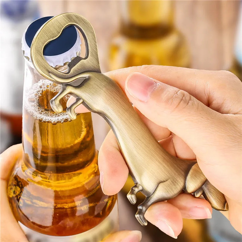 Vintage Dackel Flaschenöffner Wurst Hund Bier Ooeners Bar Zubehör Gadgets Barware Geschenk für Hochzeit – Detail 2
