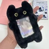 1pcs Lovely Plush Photocard Holder Kpop 3inch Photo Sleeve Pendant Protective Case Student Cover 1