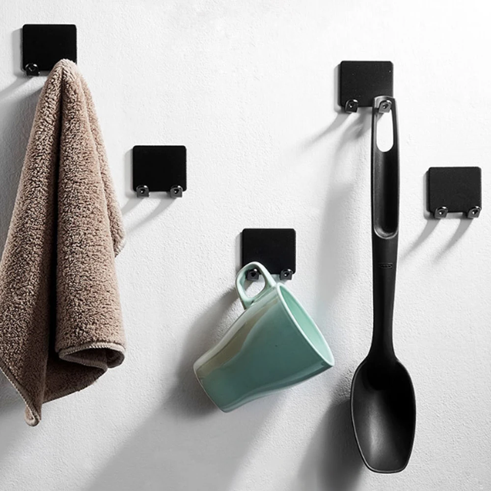 Razor Holder Shaving Shaver Holder Selfadhesive Hook For Key Towel Holder Razor Rack Bathroom Kitchen Storage Shelf Hook Bathroom Accessories