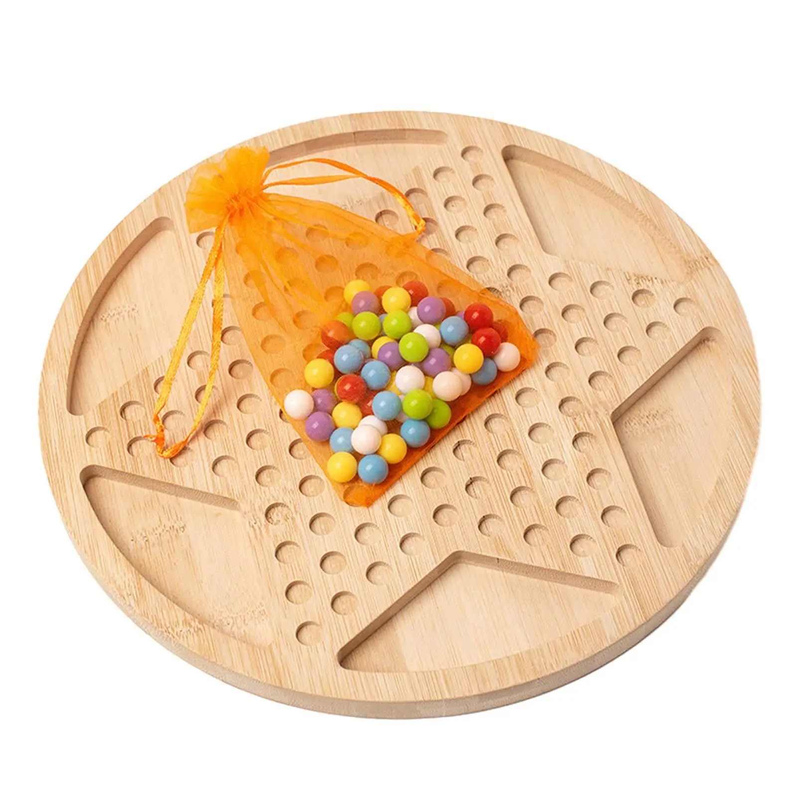 Chinese Checkers Game Set 29cm Family Board Game for Seniors Kids Boys Girls