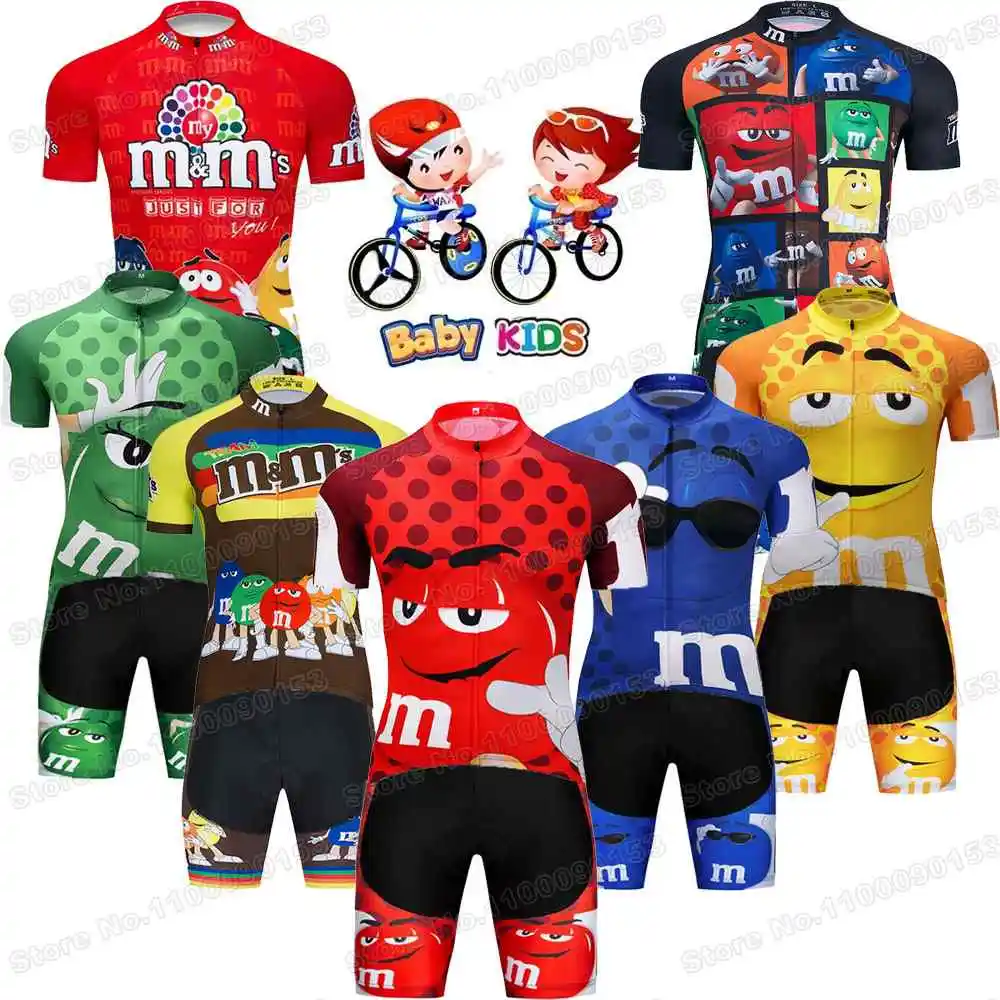 massa Ieder room 2022 Kinderen Chocolade Bean Fietskleding Wielertrui Set Jongens Meisjes  Grappige Cartoon Fietsen Kleding Kinderen Racefiets Shirts Pak Mtb Maillot|  | - AliExpress