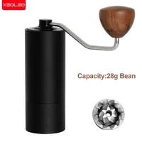 XEOLEO 28g Portable Coffee Grinder 6 Star Stainless Steel burr Hand grinder For Filter Coffee/Espresso machine Manual grinder