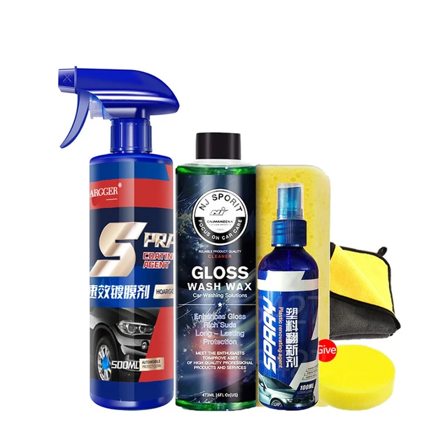 500ml 3 In 1 Car Paint Repair Ceramic Coating Spray Quick Nano-coating  Spray Wax Automotive Hydrophobic Polish Paint Cleaner - AliExpress