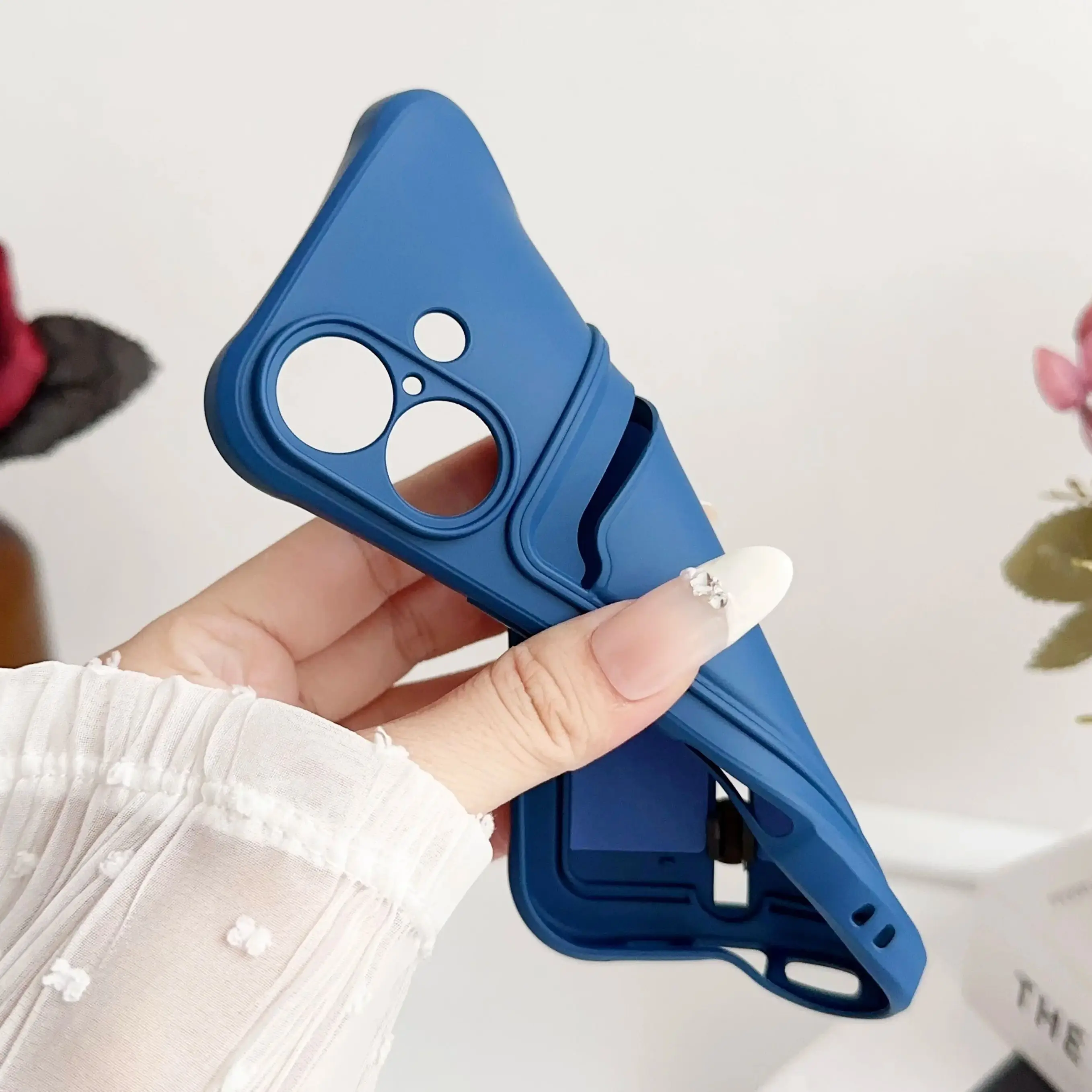 Streamlined Silicone Wallet Card Holder & Soft Bumper Phone Case