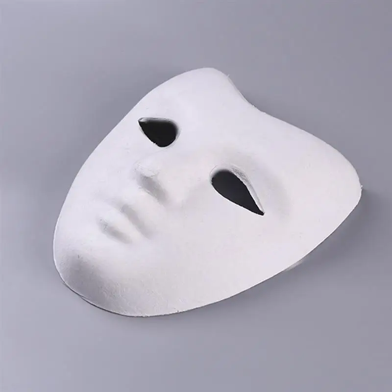 

20pcs Unfinished Blank Mask DIY Graffiti Mask Paintable White Mask DIY Hand Painting Masks Handcraft Masquerade Party Props