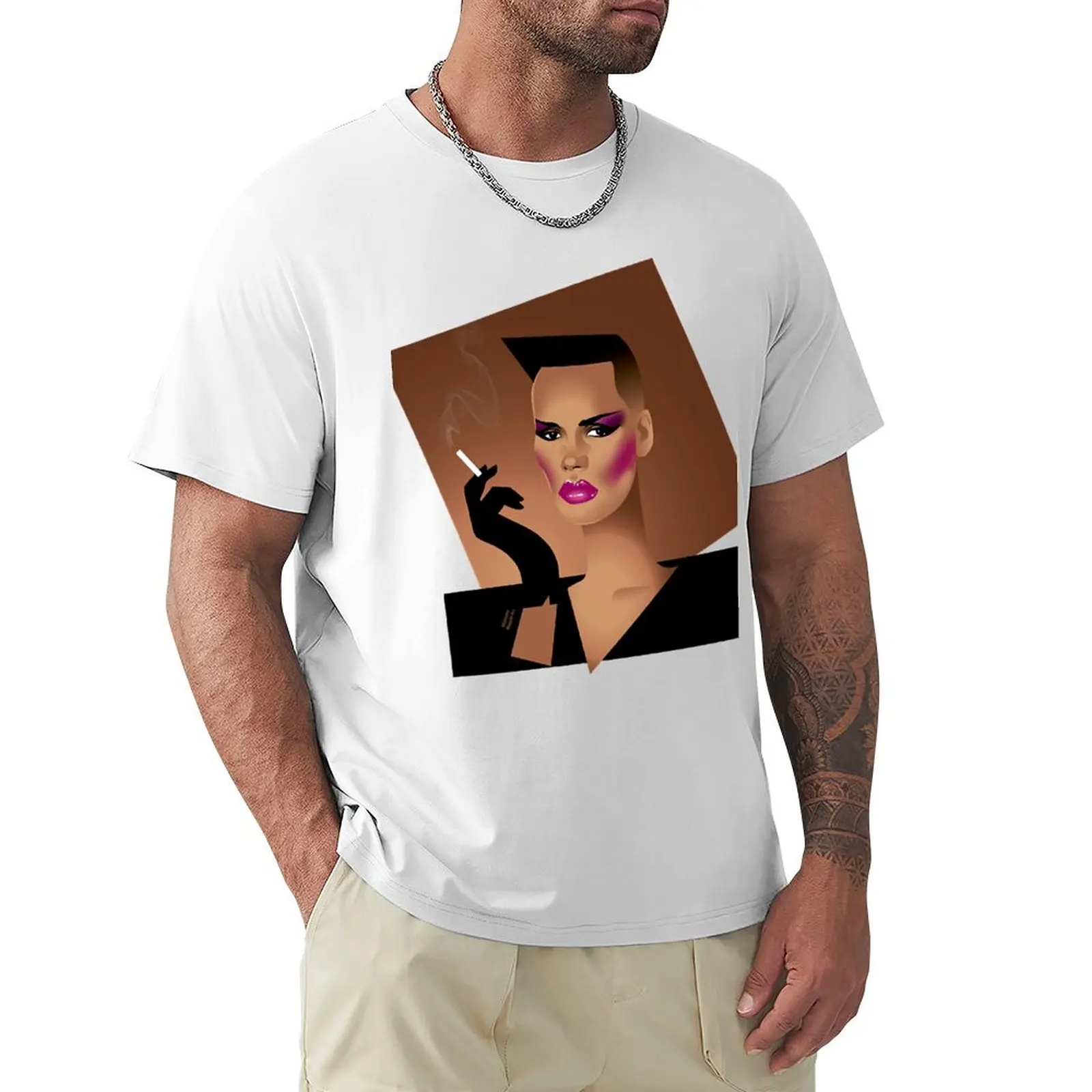 

Day Gift Model Grace Singer Jones Actor Cute Gifts T-Shirt Aesthetic clothing sublime slim fit t shirts for men