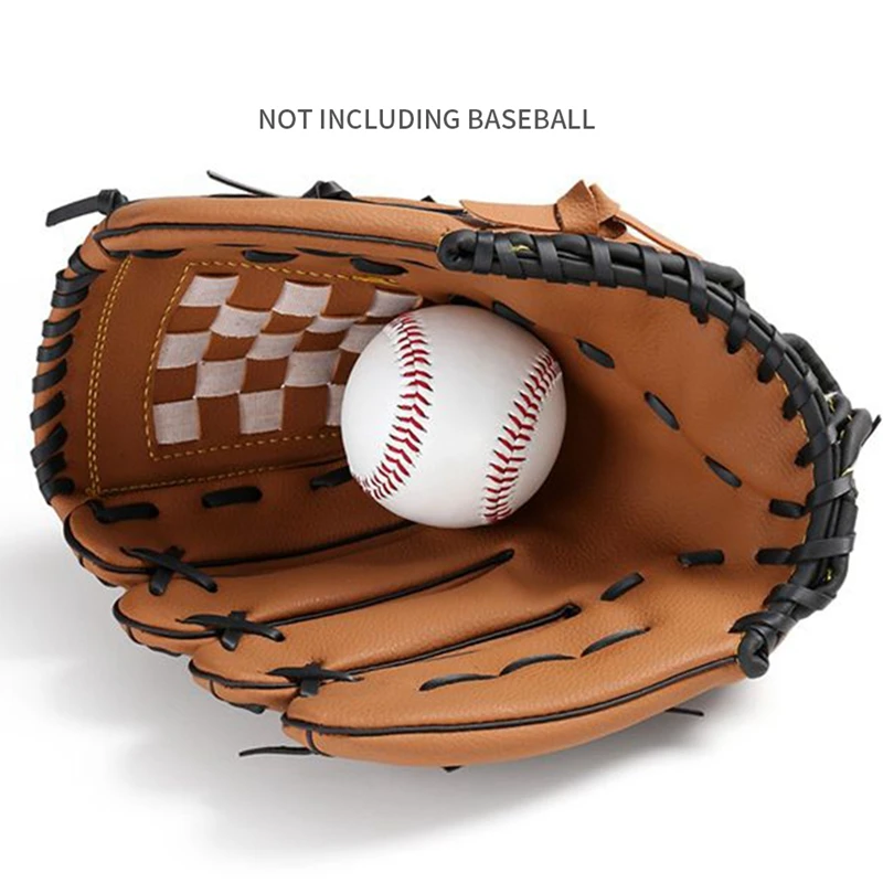 Outdoor Sports 2 Colors Baseball Glove Softball Practice Equipment Right Hand for Adult Man Woman Train 12.5 Inch baseball gloves