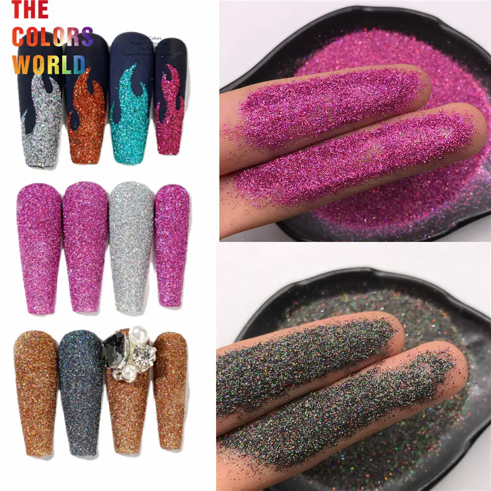 TCT 856 Cosmetic Grade Biodegradable Laser Sparkle Glitter For Beauty Makeup Nail Art Eyeshadow Lipstick and