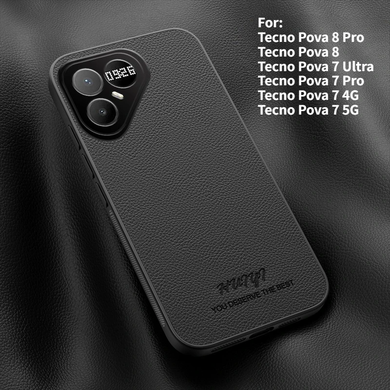 Leather Magnetic Anti-Fall Case - Elegant Business Design