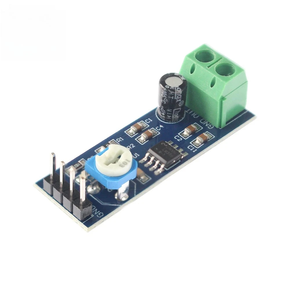 1/2PCS LM386 Audio Power Amplifier Module 200 Times Gain Board Mono 5V-12V Input DIY Speaker Amp for Arduino PCB Project