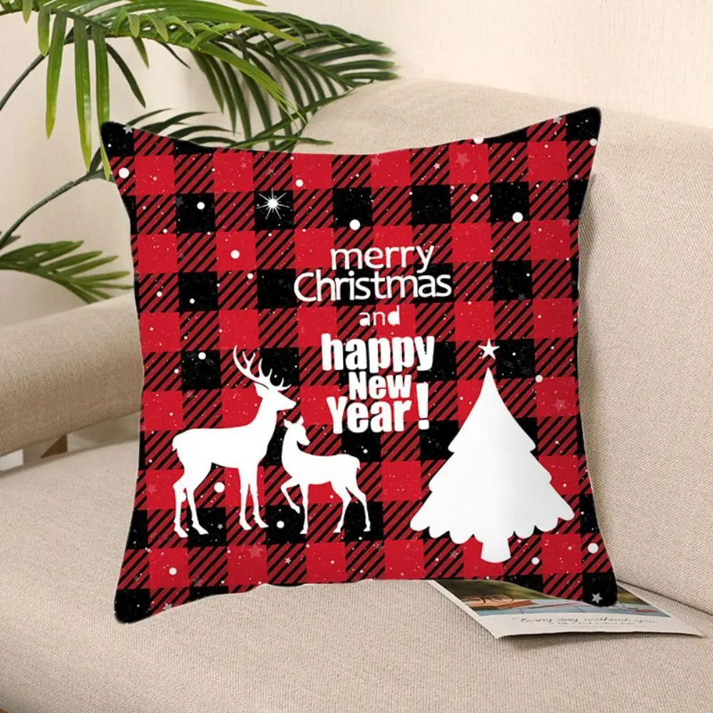 

Embroidery Pattern Home Textile Xmas Trees Decor Sofa Couch Pillow Cases Christmas Pillow Covers Party Cushion