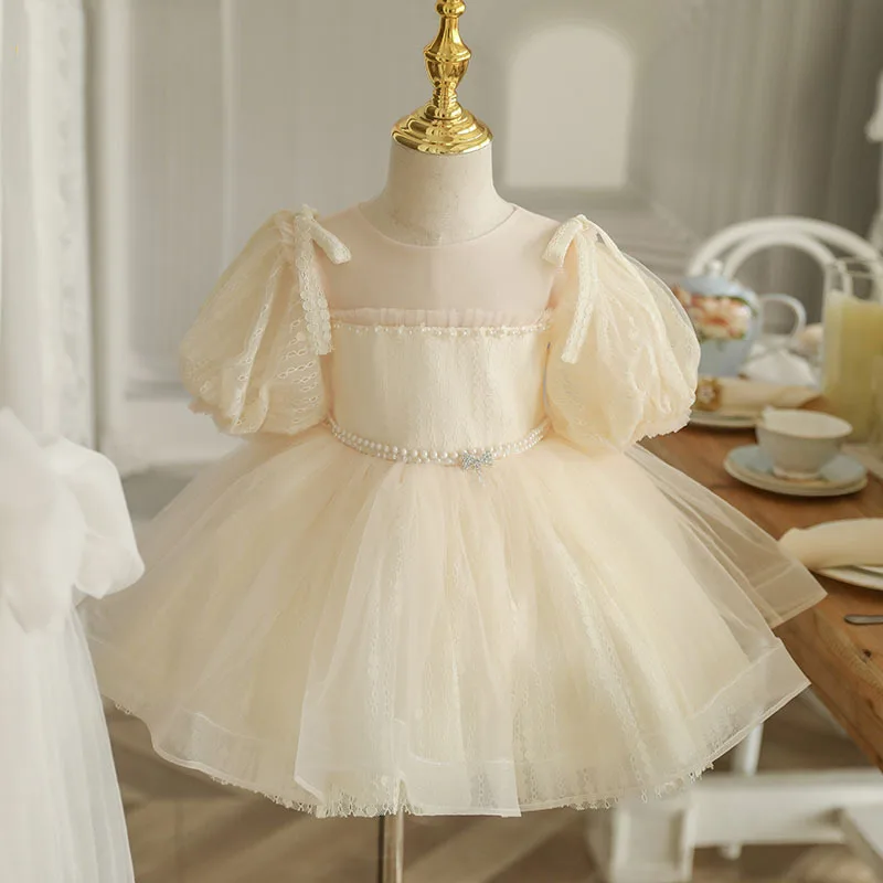 

2023 Summer Baby Girl Dress Baptism Dresses for Girls 1st year birthday party wedding Gowns Christening infant clothing Children