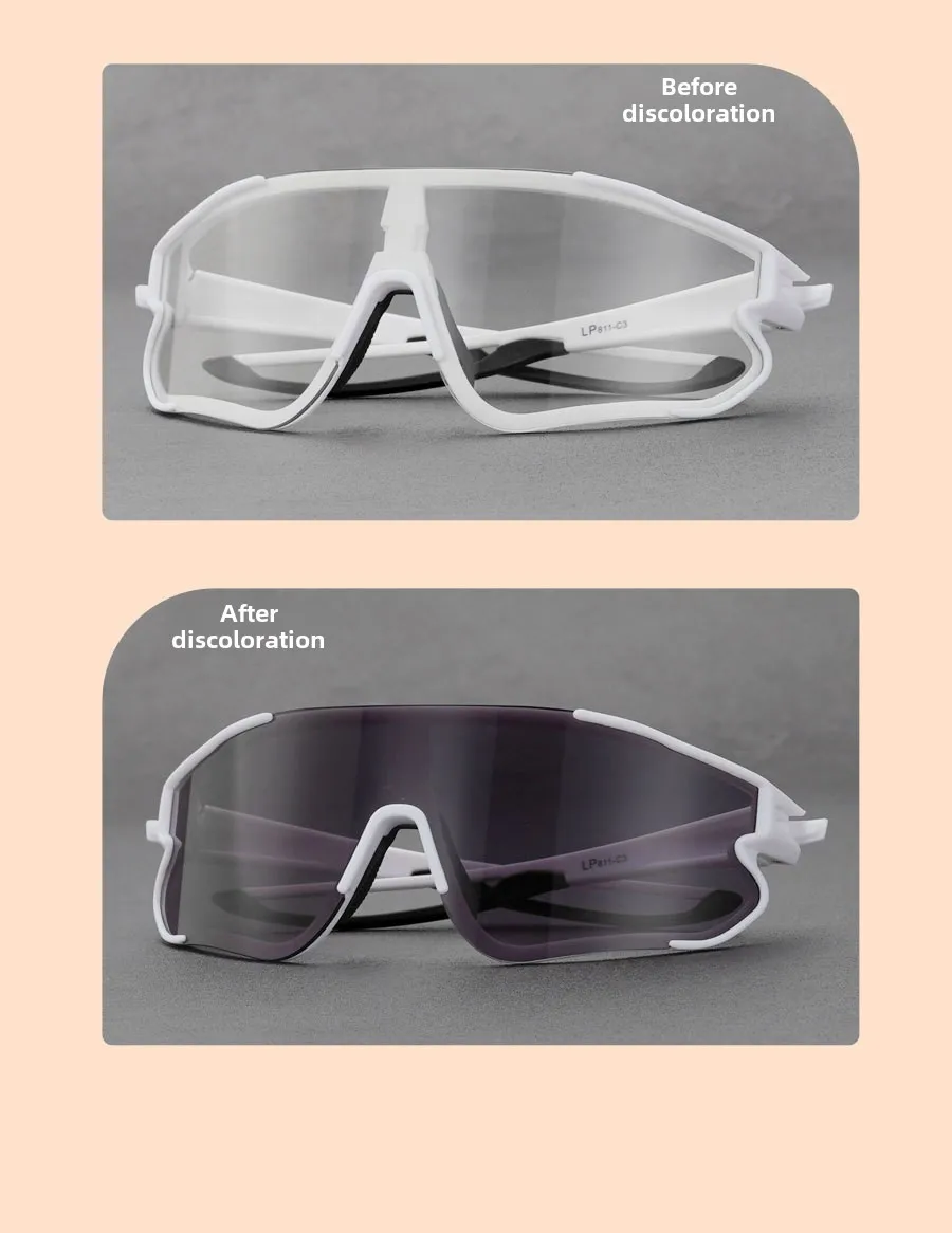 Bergsteigen Radfahren Farbwechsel Brille Professionelle Laufen Marathon Fahrrad Berg Outdoor Sport Winddichte Schutzbrille – Detail 19