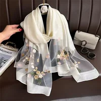 Embroidered Scarf with Elegant Embroidery, High-End Shawl, New, Explosion 2