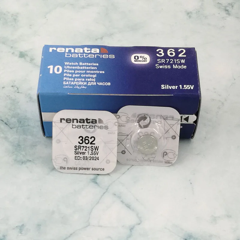 Watch Battery Button Cell Batteries 20xrenata Silver Oxide Watch Battery 362 Aliexpress