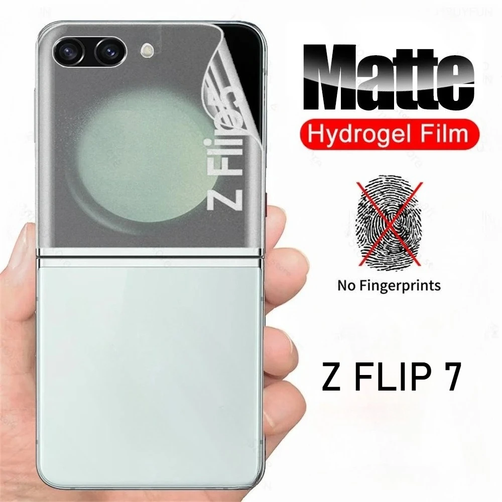 Pellicola idrogel posteriore opaca per Samsung Galaxy ZFlip7 Proteggi schermo satinato su Samsang Z Flip 7 6 5 4 Pellicola morbida non in vetro 1-3 pezzi