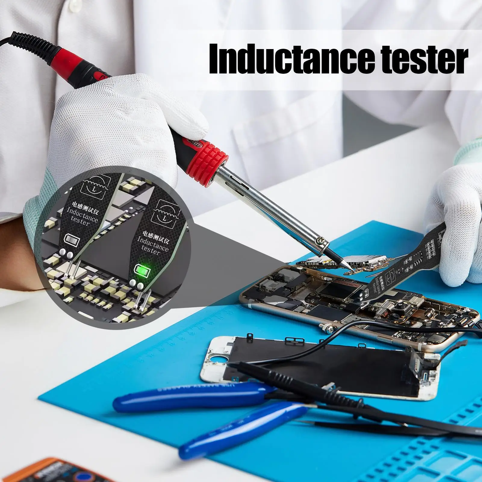Tester per induttori di circuiti stampati, strumento diagnostico per circuiti stampati, rilevatore professionale di precisione per induzione elettromagnetica - immagine 3