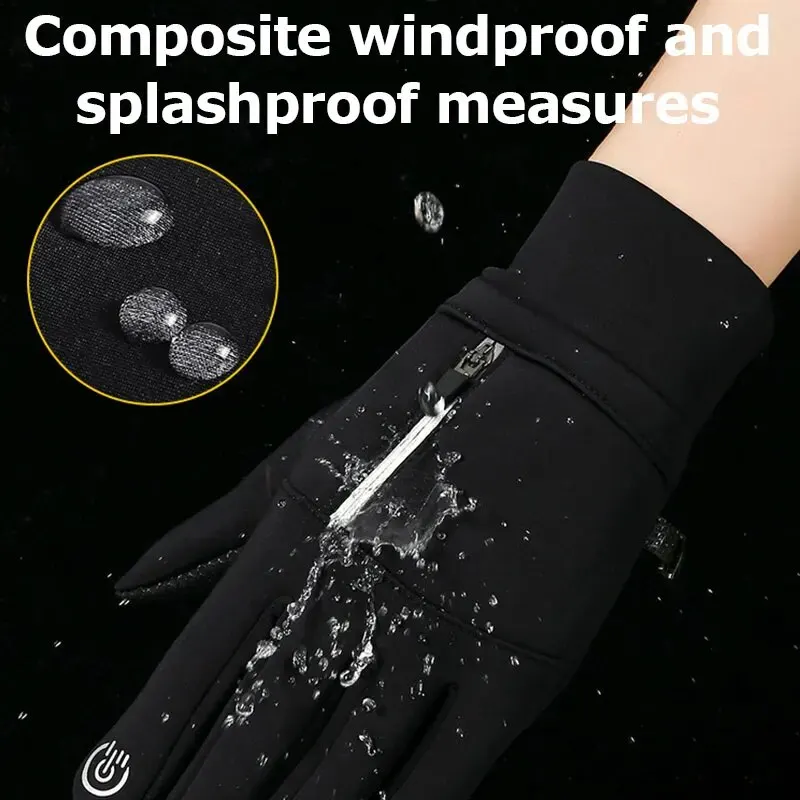 Winter Gloves Waterproof Thermal Sport Glove for Men Women for Running Cycling Driving Ski Hiking Warm Glove for Work 4