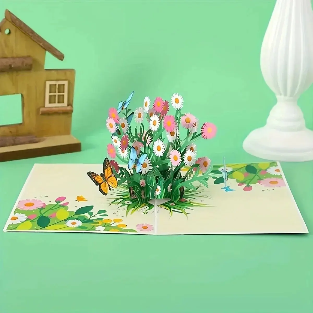 3D Butterfly Pop Up Card Valentine's Day Mother Anniversary Wedding Invitation Greeting Birthday Gift Thank You 3d pop up card birthday greeting cards 1pcs