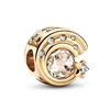 NEW Sparkling Gold Plated Series Charm Bead Fit Original Pan 925 Sterling Silver Bracelet Necklace DIY Fashion Jewelry WomenGift 4