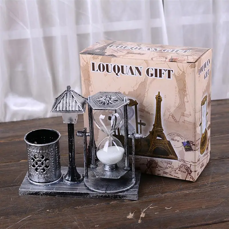 Sand Timer Liquid Hourglass Timer Colored Hourglass Desktop Decor Hourglass Sand Pen Holder Lamp Quicksand Street Lamp Pen Holder Night Light Quicksand Street Ornament Timer sand timer liquid hourglass timer colored hourglass