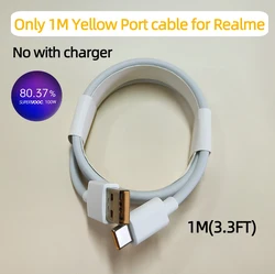 100W SuperVOOC Fast Charger Adapter, EU/US Power Adapter - Only 1M realme cable