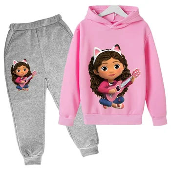 felpa con cappuccio Toddler Girls Gabbys piu pantaloni 1