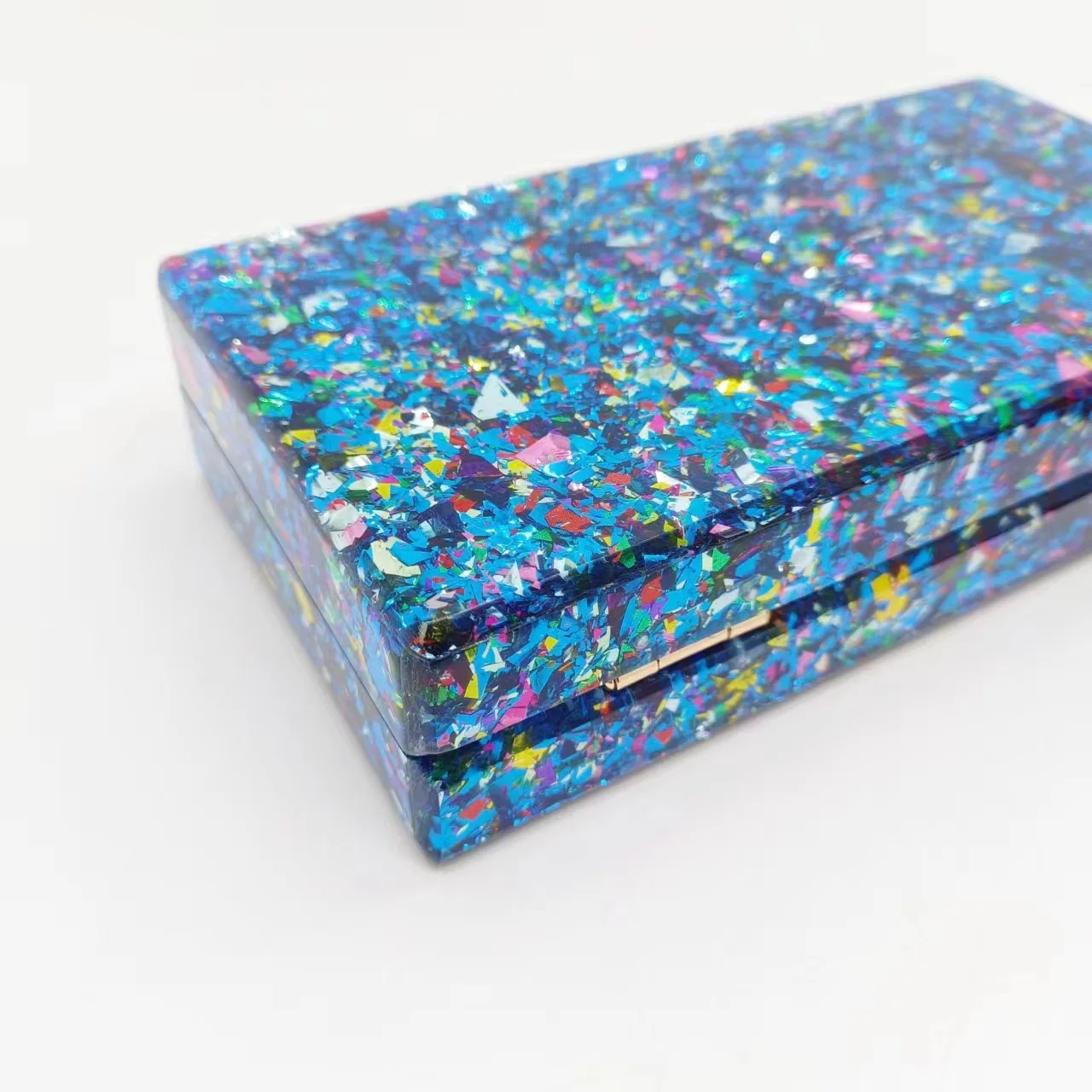 Glitter Retro Pearl Handle Acrylic Bags Women Luxury Colorful Sequins Chain Shoulder Bag For Wedding Party Handbags Chic Purse