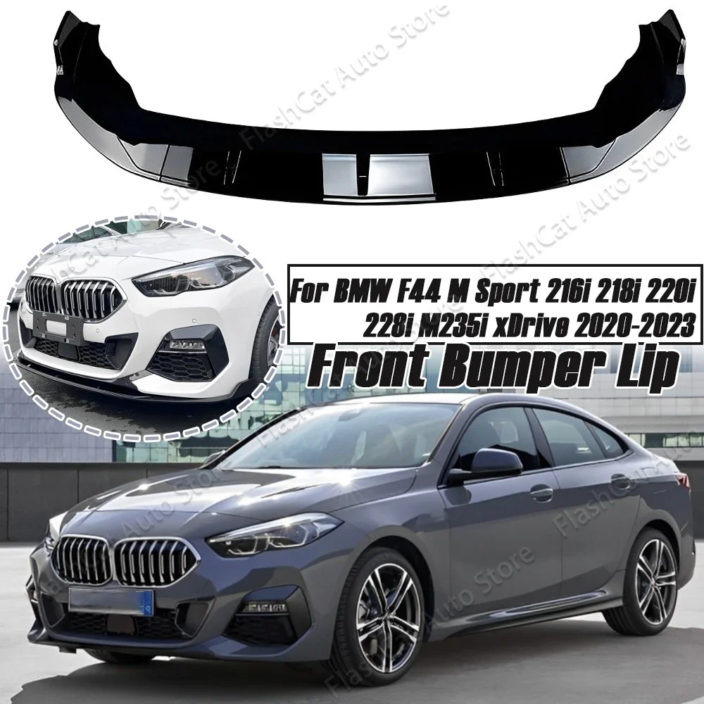 

F44 M Sport Front Bumper Splitter Lip Diffuser Tuning Spoiler Guard For BMW 2 Series 216i 218i 220i 228i M235i xDrive 2020-2023