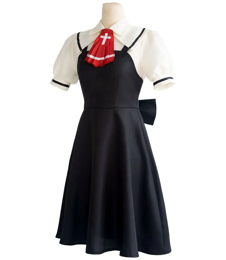 AIR Kamio Misuzu Cosplay Costume with Wig for Women (Unofficial)