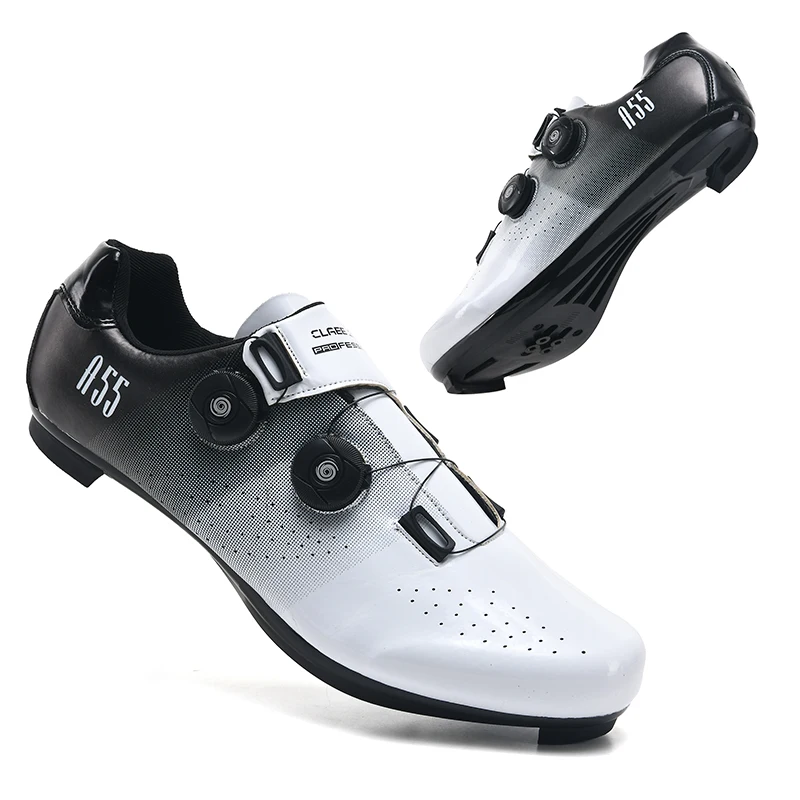 Professional Ultralight Cycling Shoes Men Self-Locking SPD Racing Road Bike Shoes Bicycle Sneakers Outdoor MTB Flat Cleat