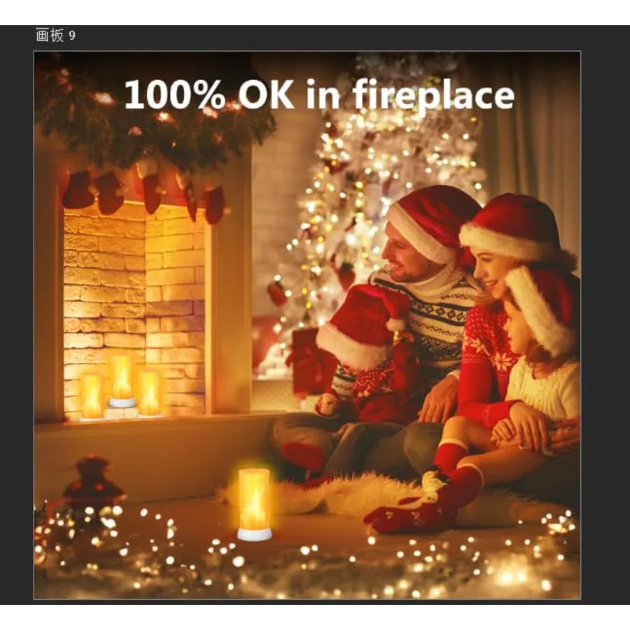 2PCS LED Flame Light USB Rechargeable Flame Lamp with Remote Timer Waterproof Dimmable Flameless Candles Light for Home Party G