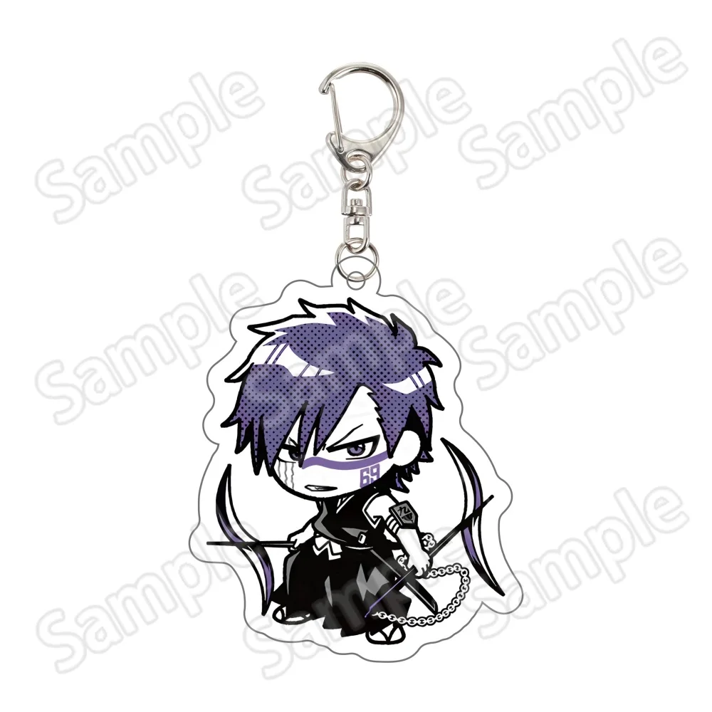 Bleach Anime Acryl-Schlüsselanhänger, doppelseitiger Druck, Byakuya Kuchiki, Kenpachi Zaraki, Cartoon-Anhänger, Cosplay-Geschenk – Detail 18