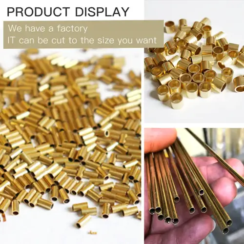 Brass Pipe 0.25mm Wall Thickness 1-12.5mm OD Brass Tube 300 500mm Length Straight Tubing Copper Tube Thin-Walled Small Diameter - Image 3