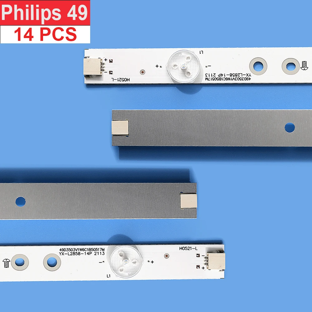 14pcs LED Ʈ 49PUS6401 49PUS7272 49PUS6262 49PUH6101 49PUS6581 49PUS6561 49PUS6501 49PUS6551 LB49016 V1_00 01N21 01