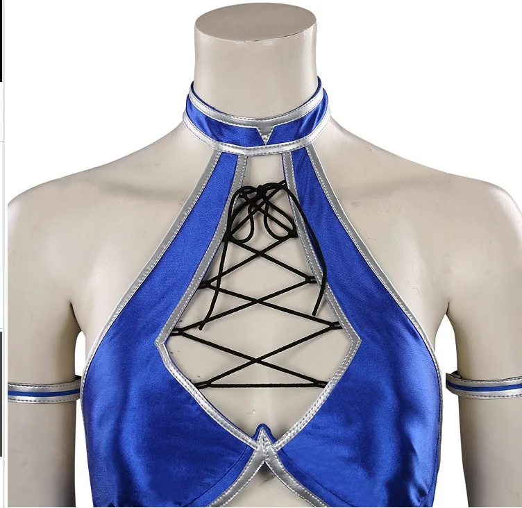 Mortal Kombat Kitana Cosplay Costume for Women (Unofficial)