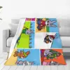 TROTRO Anime Comic Flannel Blanket Cartoon Character Soft Warm Throw Blanket for Couch Chair Picnic Bedspread Sofa Bed Cover 1