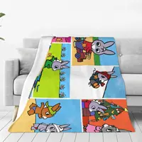 TROTRO Anime Comic Flannel Blanket Cartoon Character Soft Warm Throw Blanket for Couch Chair Picnic Bedspread Sofa Bed Cover 1