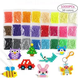 1000PCs Magic Water Sticky Beads Children 36colors OPP Bags Crystal Color Spray Puzzle for Kids Gift Toys