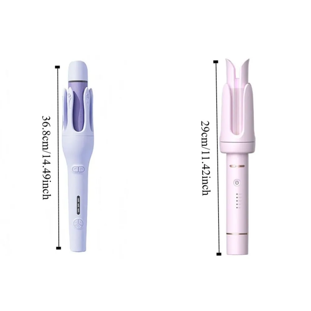 Portable Design 2-in-1 Waver Hair Curling Iron 32mm Barrel Size Anti-Tangle Technology Automatic Rotating Hair Curler