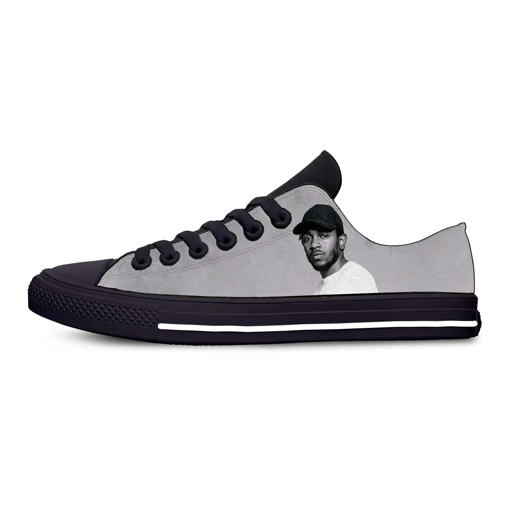 Rap Hip Hop Kendrick Lamar Hot Cool Fashion Casual Cloth Shoes Low Top Breathable Lightweight Sneakers 3D Print For Men Women