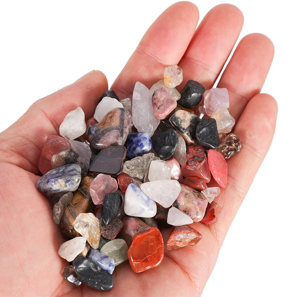 Natural Stone Gravel Crystal Chips Irregular Amethysts Quartz Stone for DIY Fish Tank Bonsai Decor