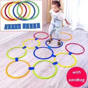 Hopscotch Ring Game Treinamento De Integração Sensorial Jogo De Amarelinha  Para Crianças, Círculo De Agilidade Infantil, Festa Jogando Jogo (Color 
