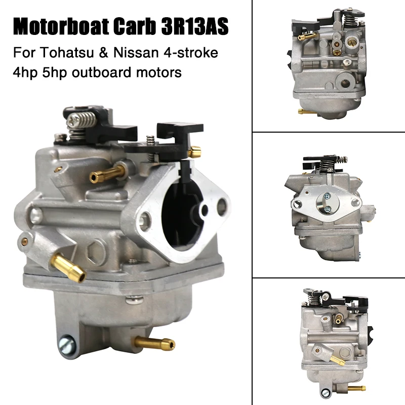 

ZSDTRP-Motorboat Carb 3R13AS Motorcycle Carburetor For Tohatsu&Mercury 4-Stroke 4hp 5hp Outboard Motors Dirt Bike Off Road