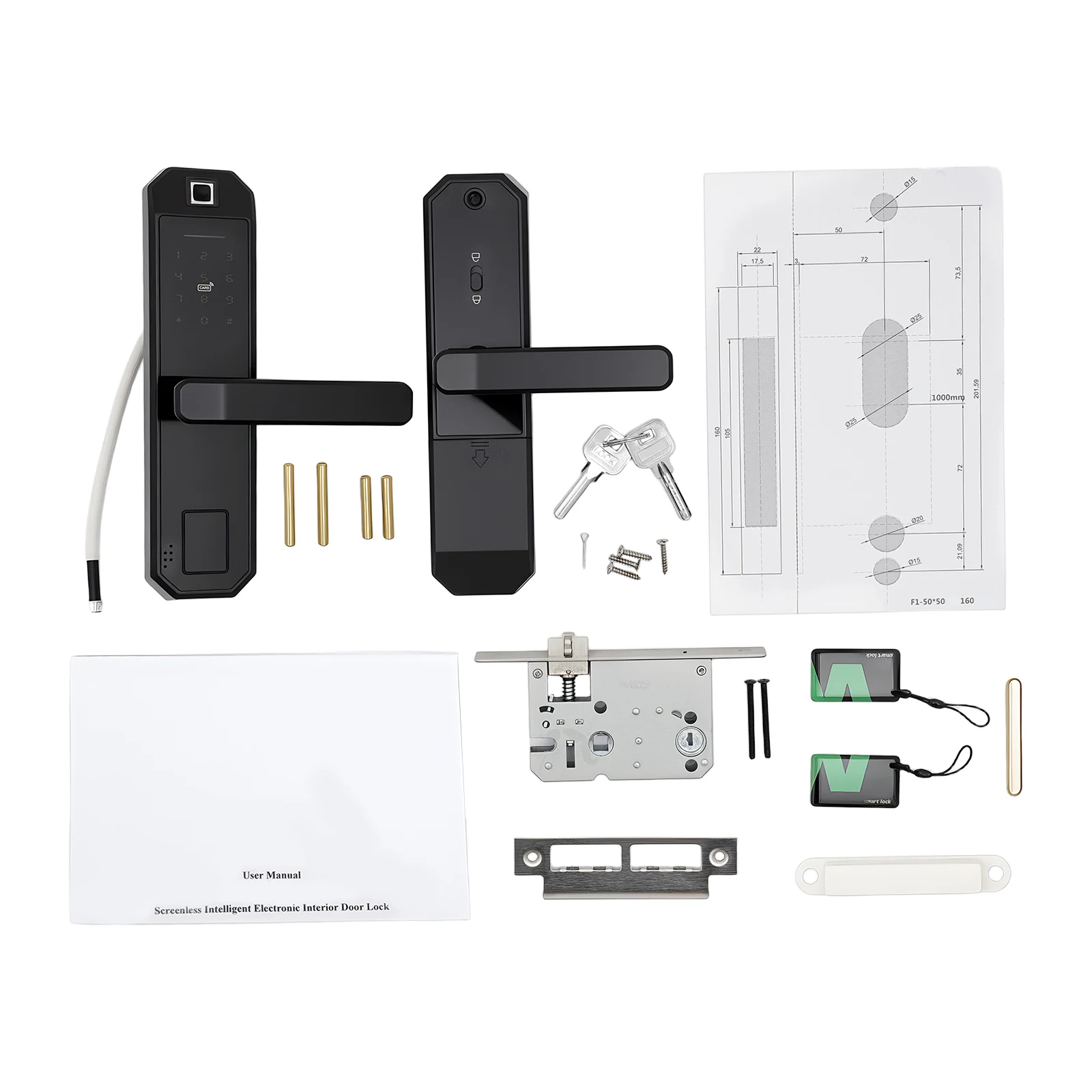 batterifack och mekaniskt låshål vy