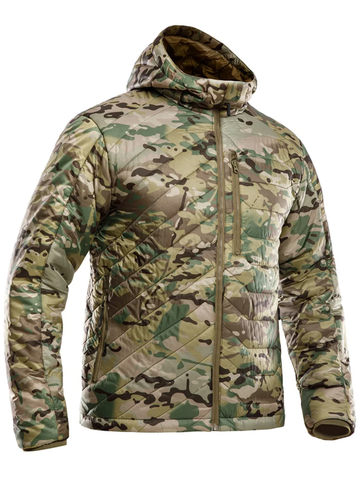 Men Winter Warm Tactical Jacket Cotton Padded Coat Lightweight Waterproof Outdoor Ski Climbing Clothing Hiking Motorcycle Jacket
